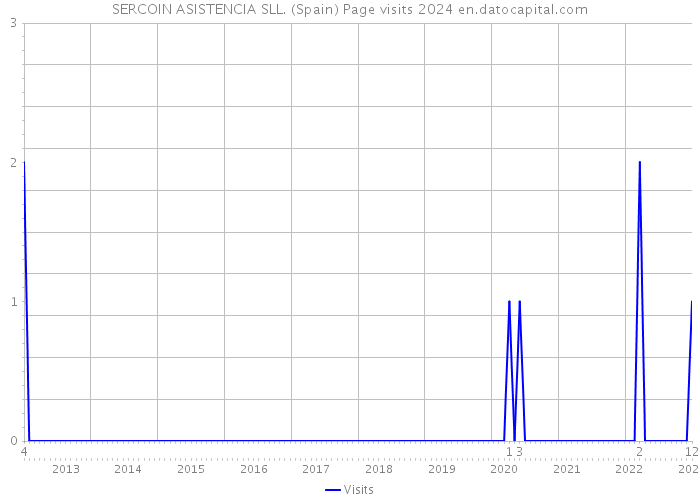SERCOIN ASISTENCIA SLL. (Spain) Page visits 2024 