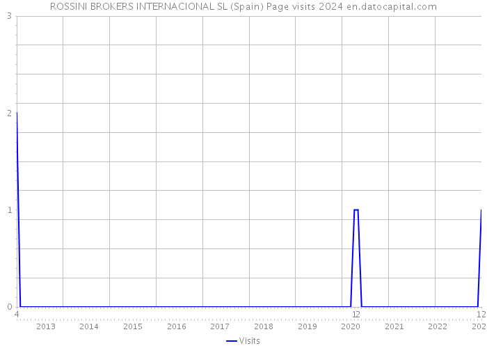 ROSSINI BROKERS INTERNACIONAL SL (Spain) Page visits 2024 