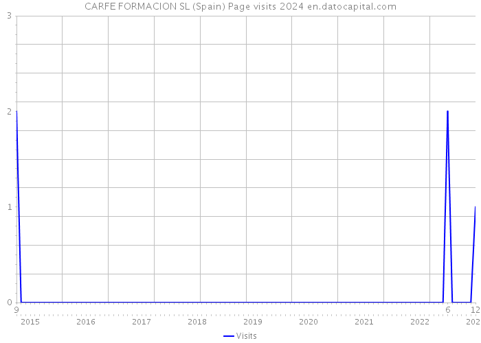 CARFE FORMACION SL (Spain) Page visits 2024 