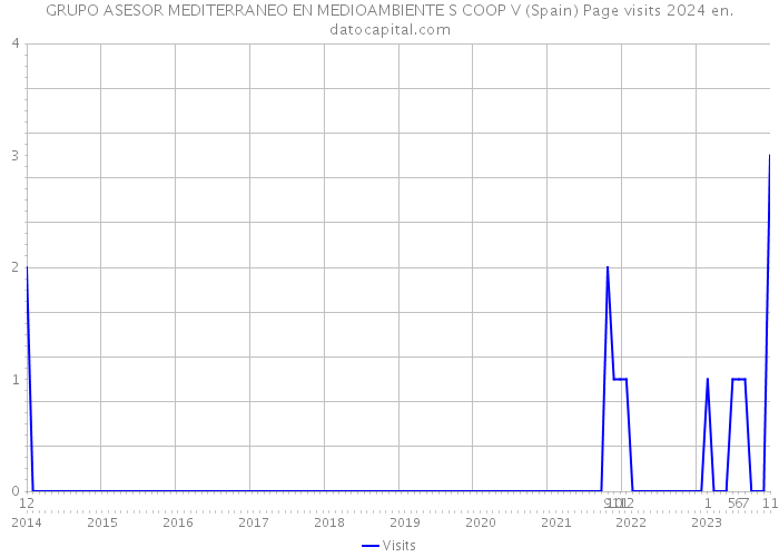 GRUPO ASESOR MEDITERRANEO EN MEDIOAMBIENTE S COOP V (Spain) Page visits 2024 
