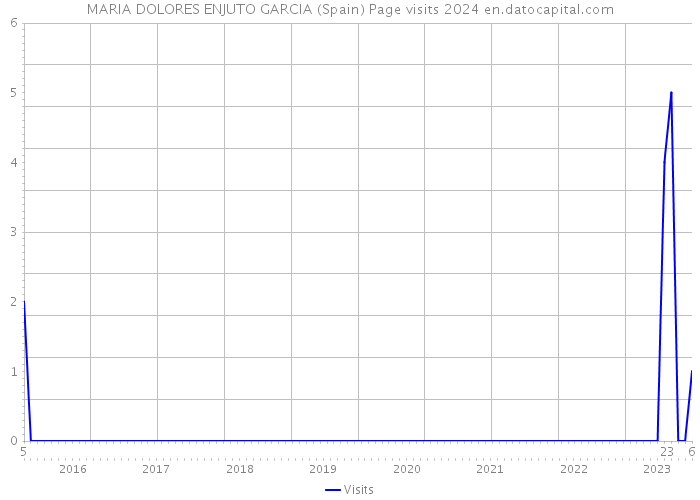 MARIA DOLORES ENJUTO GARCIA (Spain) Page visits 2024 