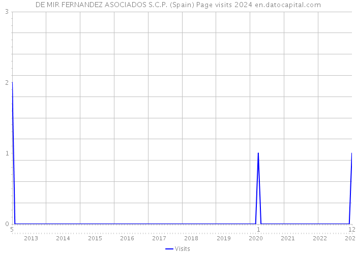 DE MIR FERNANDEZ ASOCIADOS S.C.P. (Spain) Page visits 2024 