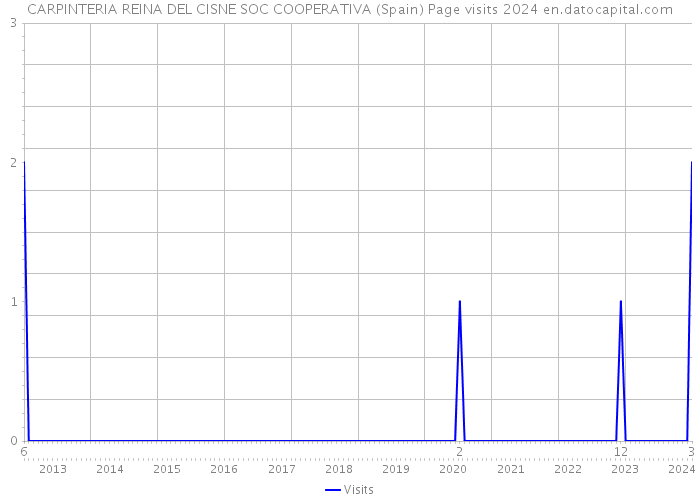 CARPINTERIA REINA DEL CISNE SOC COOPERATIVA (Spain) Page visits 2024 