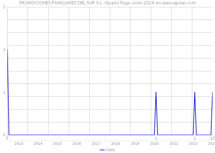 PROMOCIONES FAMILIARES DEL SUR S.L. (Spain) Page visits 2024 