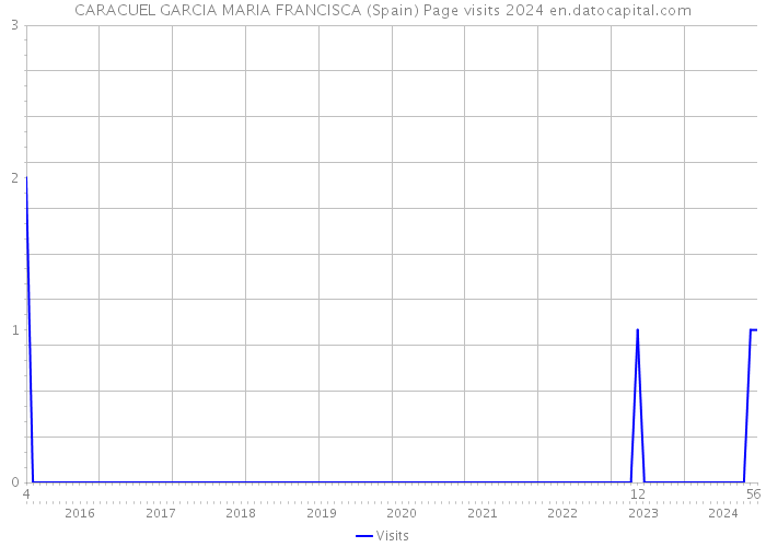 CARACUEL GARCIA MARIA FRANCISCA (Spain) Page visits 2024 