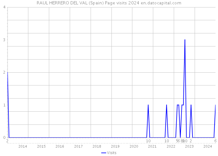 RAUL HERRERO DEL VAL (Spain) Page visits 2024 