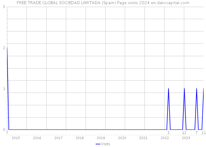 FREE TRADE GLOBAL SOCIEDAD LIMITADA (Spain) Page visits 2024 