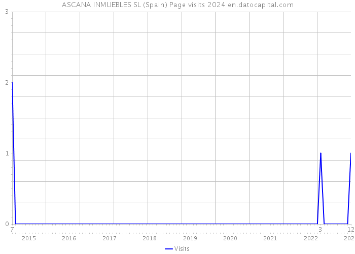 ASCANA INMUEBLES SL (Spain) Page visits 2024 