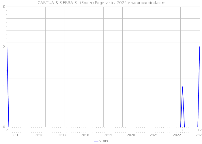 IGARTUA & SIERRA SL (Spain) Page visits 2024 