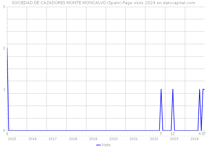 SOCIEDAD DE CAZADORES MONTE MONCALVO (Spain) Page visits 2024 