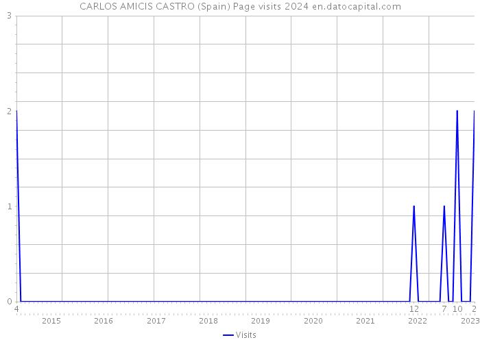 CARLOS AMICIS CASTRO (Spain) Page visits 2024 