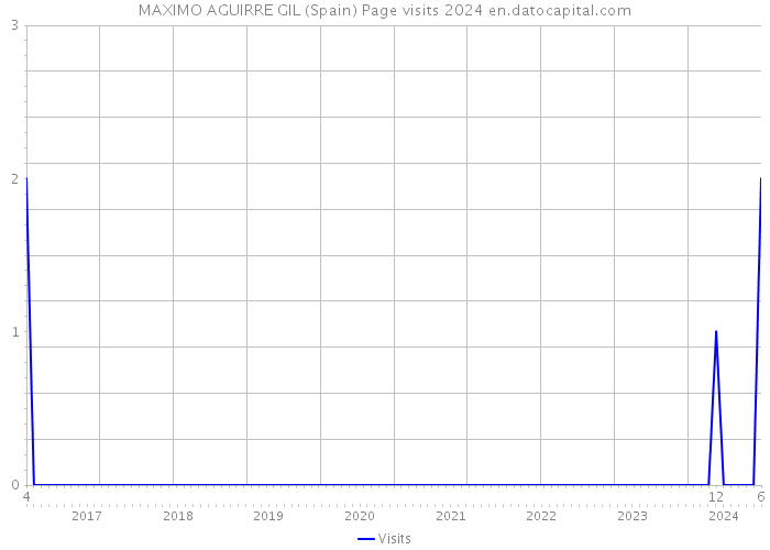 MAXIMO AGUIRRE GIL (Spain) Page visits 2024 