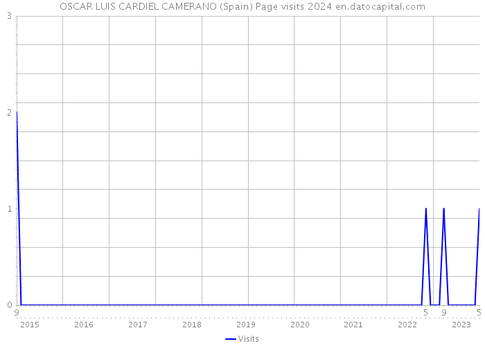 OSCAR LUIS CARDIEL CAMERANO (Spain) Page visits 2024 