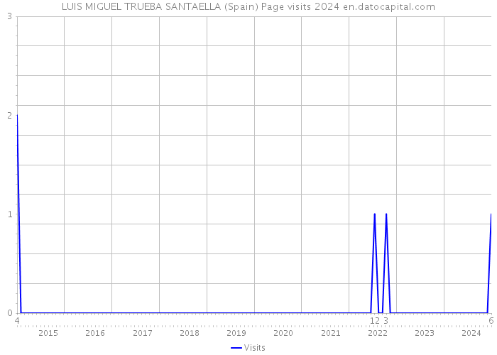 LUIS MIGUEL TRUEBA SANTAELLA (Spain) Page visits 2024 