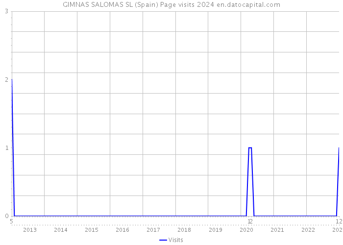GIMNAS SALOMAS SL (Spain) Page visits 2024 