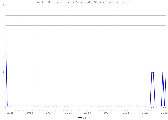 CASA BOLET S.L. (Spain) Page visits 2024 