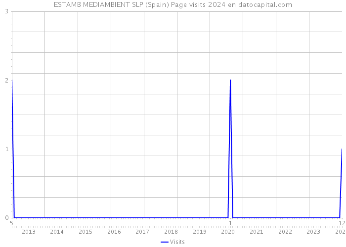 ESTAMB MEDIAMBIENT SLP (Spain) Page visits 2024 