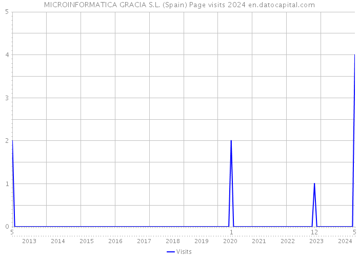 MICROINFORMATICA GRACIA S.L. (Spain) Page visits 2024 