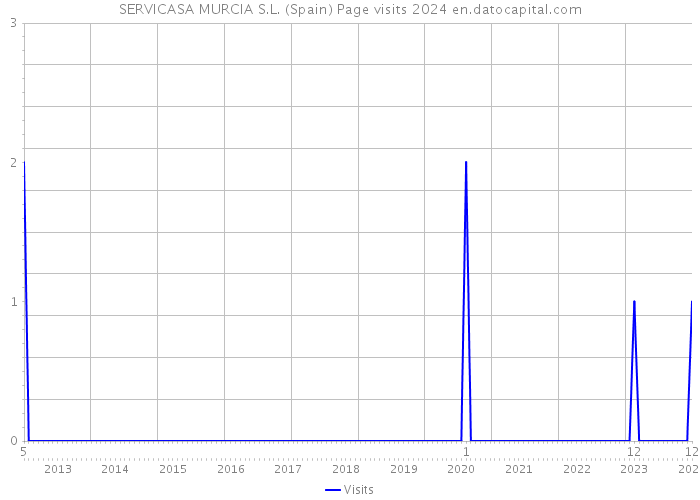 SERVICASA MURCIA S.L. (Spain) Page visits 2024 