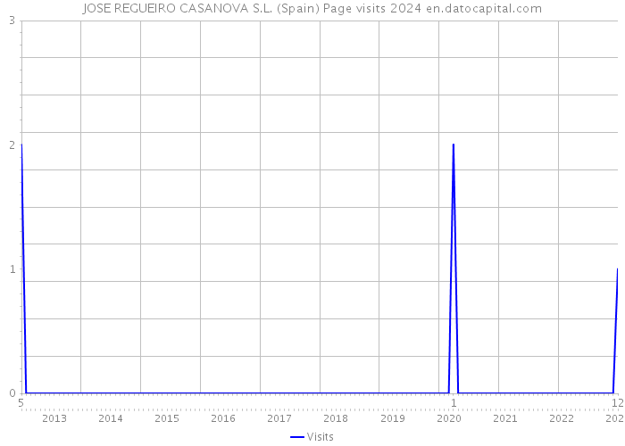 JOSE REGUEIRO CASANOVA S.L. (Spain) Page visits 2024 
