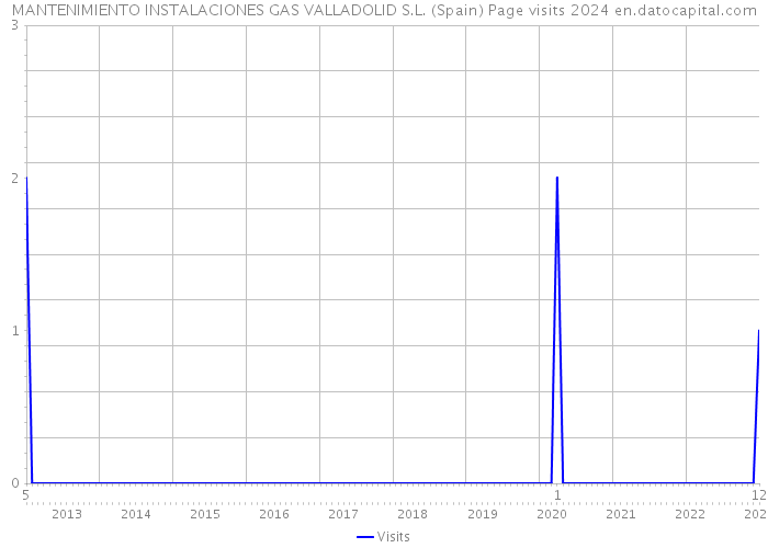 MANTENIMIENTO INSTALACIONES GAS VALLADOLID S.L. (Spain) Page visits 2024 