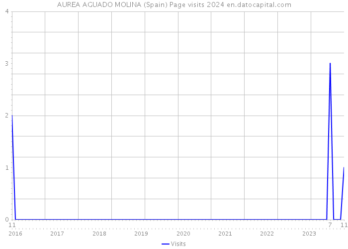 AUREA AGUADO MOLINA (Spain) Page visits 2024 