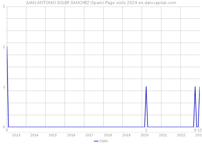 JUAN ANTONIO SOLER SANCHEZ (Spain) Page visits 2024 