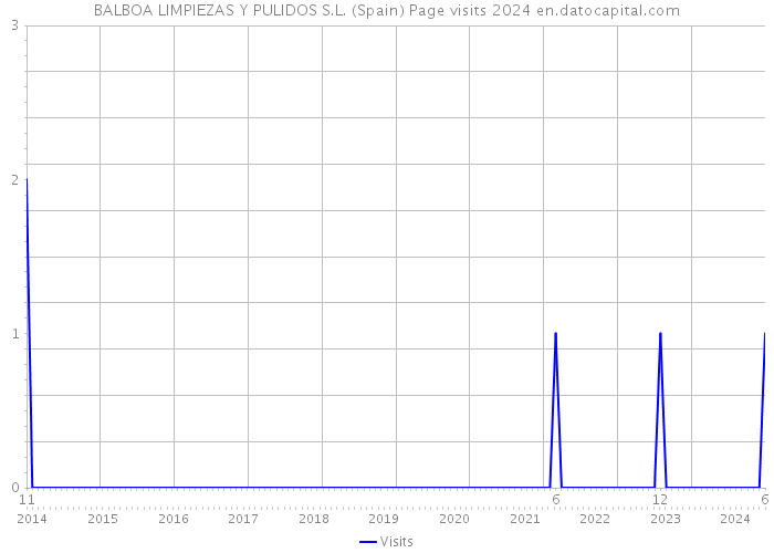 BALBOA LIMPIEZAS Y PULIDOS S.L. (Spain) Page visits 2024 
