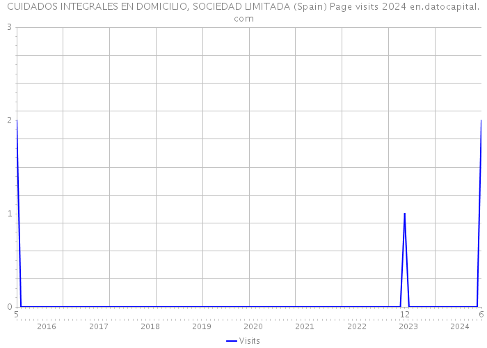 CUIDADOS INTEGRALES EN DOMICILIO, SOCIEDAD LIMITADA (Spain) Page visits 2024 
