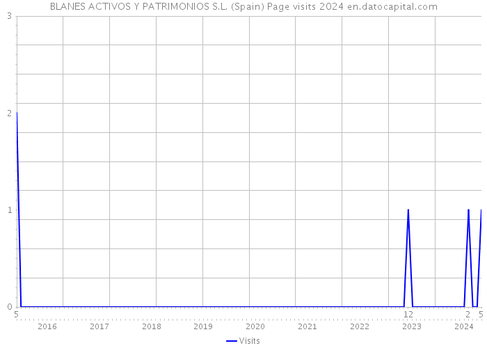 BLANES ACTIVOS Y PATRIMONIOS S.L. (Spain) Page visits 2024 