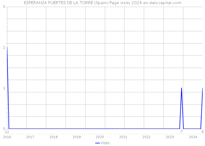 ESPERANZA FUERTES DE LA TORRE (Spain) Page visits 2024 