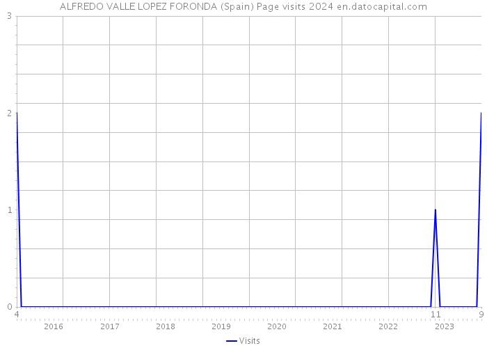 ALFREDO VALLE LOPEZ FORONDA (Spain) Page visits 2024 
