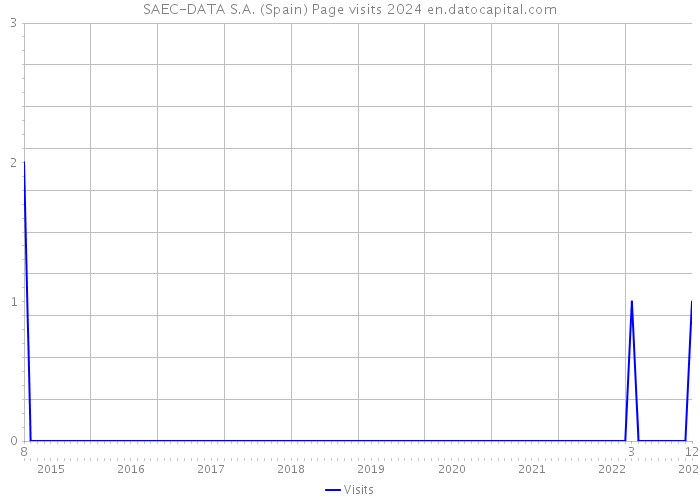 SAEC-DATA S.A. (Spain) Page visits 2024 