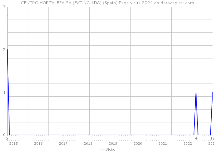 CENTRO HORTALEZA SA (EXTINGUIDA) (Spain) Page visits 2024 