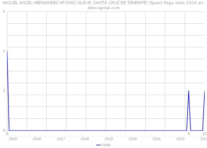 MIGUEL ANGEL HERNANDEZ AFONSO SL(R.M. SANTA CRUZ DE TENERIFE) (Spain) Page visits 2024 