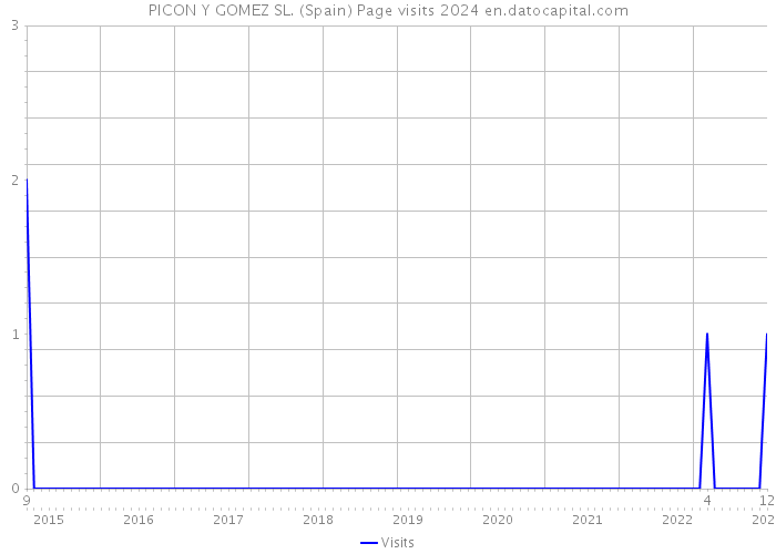 PICON Y GOMEZ SL. (Spain) Page visits 2024 
