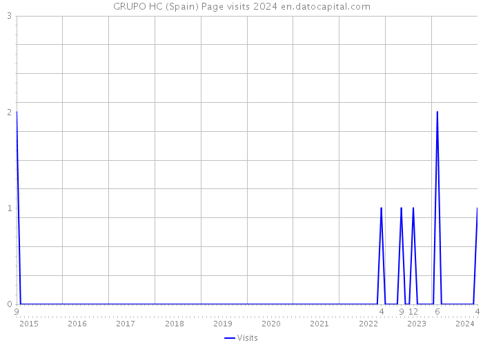 GRUPO HC (Spain) Page visits 2024 