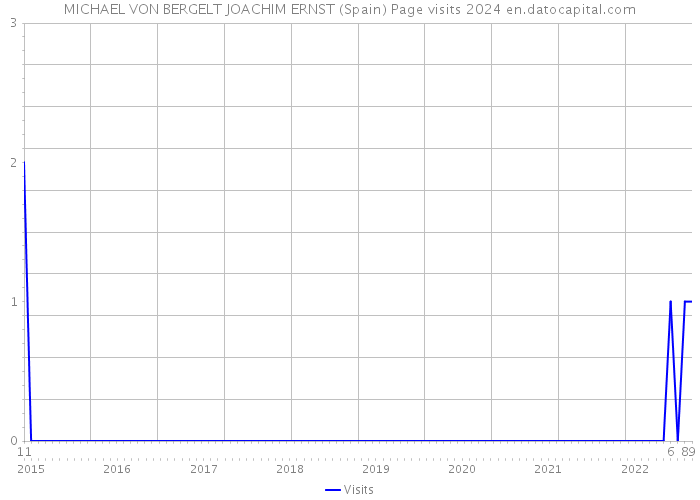 MICHAEL VON BERGELT JOACHIM ERNST (Spain) Page visits 2024 