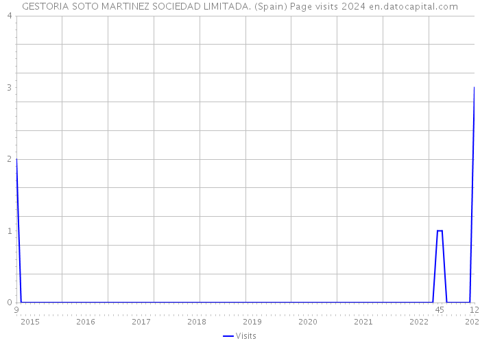 GESTORIA SOTO MARTINEZ SOCIEDAD LIMITADA. (Spain) Page visits 2024 