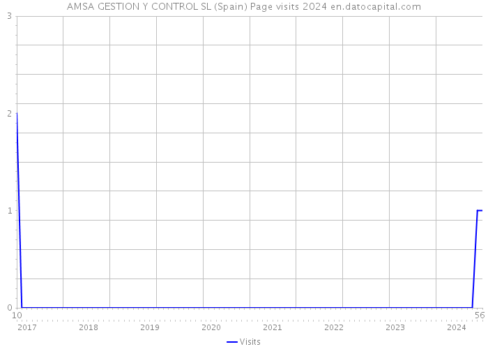 AMSA GESTION Y CONTROL SL (Spain) Page visits 2024 