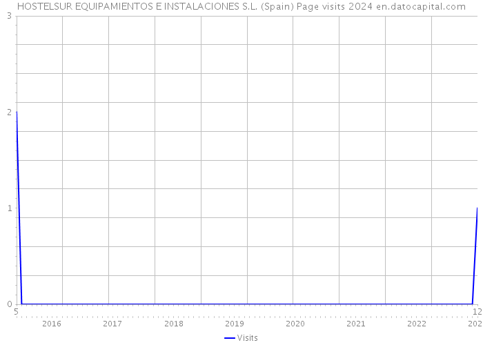 HOSTELSUR EQUIPAMIENTOS E INSTALACIONES S.L. (Spain) Page visits 2024 