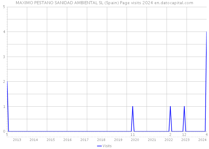 MAXIMO PESTANO SANIDAD AMBIENTAL SL (Spain) Page visits 2024 