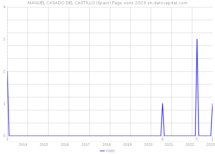 MANUEL CASADO DEL CASTILLO (Spain) Page visits 2024 