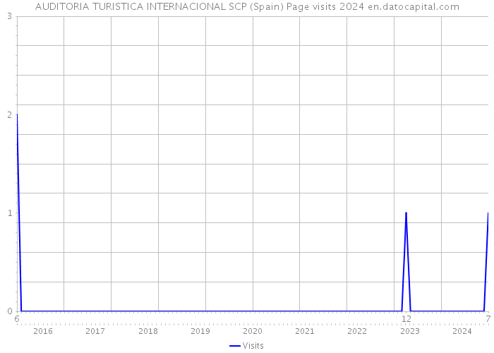 AUDITORIA TURISTICA INTERNACIONAL SCP (Spain) Page visits 2024 