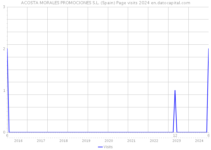 ACOSTA MORALES PROMOCIONES S.L. (Spain) Page visits 2024 