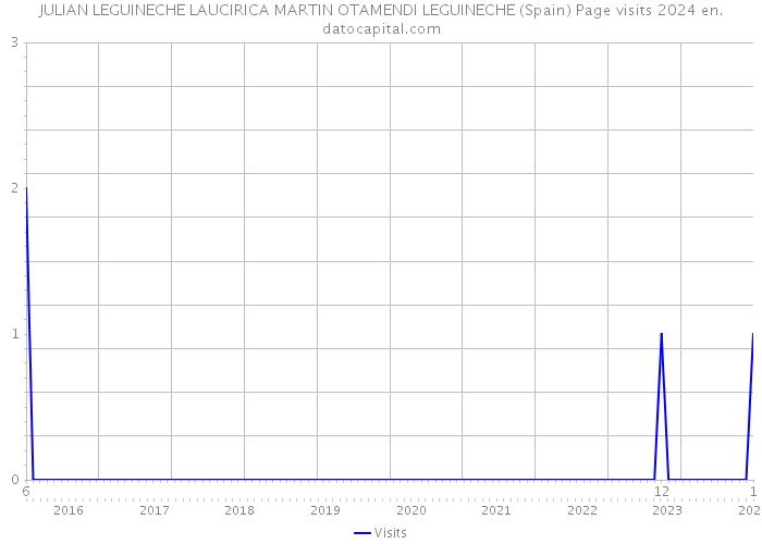 JULIAN LEGUINECHE LAUCIRICA MARTIN OTAMENDI LEGUINECHE (Spain) Page visits 2024 