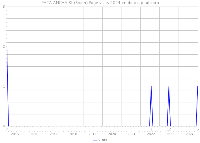 PATA ANCHA SL (Spain) Page visits 2024 