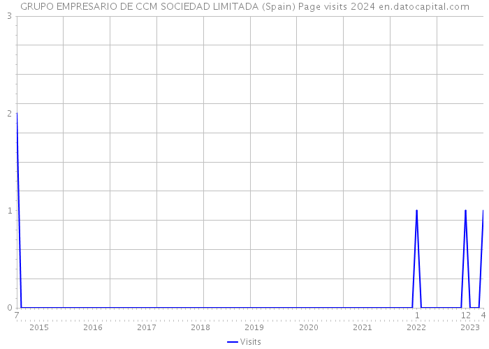 GRUPO EMPRESARIO DE CCM SOCIEDAD LIMITADA (Spain) Page visits 2024 