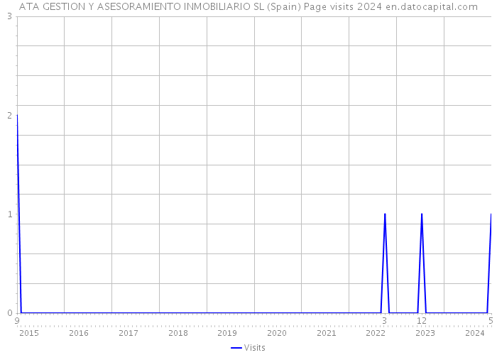 ATA GESTION Y ASESORAMIENTO INMOBILIARIO SL (Spain) Page visits 2024 
