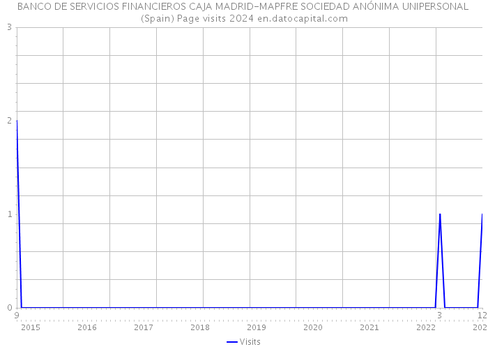 BANCO DE SERVICIOS FINANCIEROS CAJA MADRID-MAPFRE SOCIEDAD ANÓNIMA UNIPERSONAL (Spain) Page visits 2024 